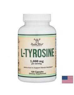 L-Тирозин – щитовидна жлеза и мозъчна функция 500 mg, 120 капсули за 2 месеца прием