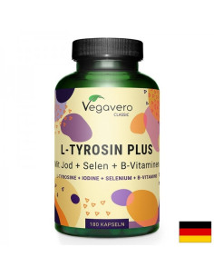 Щитовидна жлеза Л-Тирозин + Йод, Селен и Витамини В-Комплекс 180 капсули