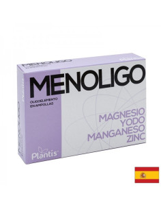 Магнезий, йод, манган, цинк – при менопауза Menoligo Oligoelementos Plantis 20 ампули за пиене