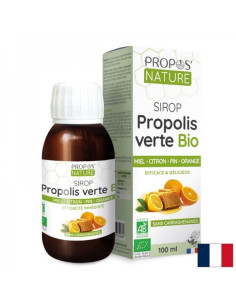 Имунитет Сироп с екстракт от прополис, пчелен мед и етерични масла от морски бор, лимони портокал 100 ml