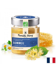 Пчелен мед от липа с лайка БИО (от Франция) Sommeil Miel de Tilleur, et Camomille Bio 170 g