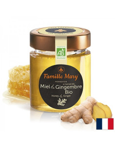 Пчелен акациев мед + Джинджифил БИО Miel Gingembre BIO 170 g
