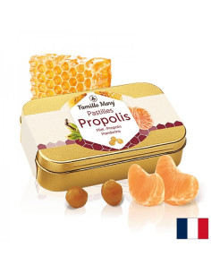 Бонбони за смучене с пчелен мед и прополис С вкус на мандарина 60 g