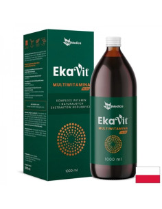 Течен мултивитамин с каму-каму и горчив портокал EkaVit 1 литър, 20 дози