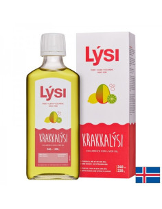 Омега-3 за деца и възрастни 2390 mg (масло от черен дроб на исландска риба треска) 240 ml, с аромат на манго и цитруси