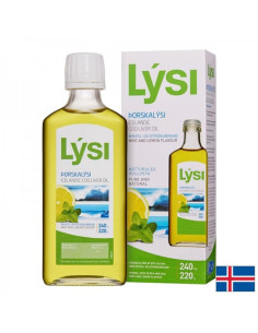 Омега-3 – масло от черен дроб на исландска риба треска EPA – 690 mg, DHA – 920 mg (+ витамини А - D3) 2160 mg, 240 ml с вкус