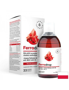 Желязо + фолиева киселина с витамини С, В6, В12 500 ml