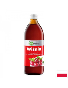 Сок от вишна с каму-каму и натурален витамин С Сърдечносъдово здраве и антиоксидантна защита 500 ml, 10 дози