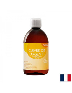 Cuivre Or Argent PurOligo Йонизиран лосион с колоидно злато, сребро и мед 500 ml