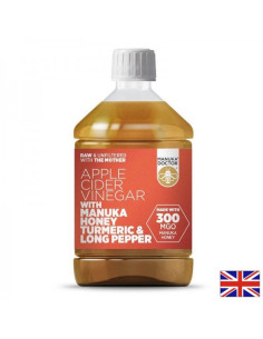 Ябълков оцет с мед от манука (MGO 300), куркума и дълъг пипер Apple Cider Vinegar with Manuka Honey Turmeric - Long Pepper 50