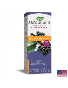 Самбукус сироп с черен бъз (без захар) Sambucus Sugar Free Syrup 120 ml