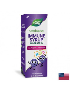 Самбукус Имун сироп за деца с черен бъз, ехинацея и прополис Sambucus Immune Syrup for Kids 240 ml