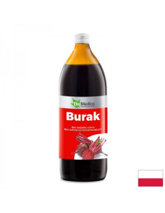 Сок от червено цвекло с каму-каму и натурален витамин С Сърдечно здраве и енергия 1 литър, 20 или 40 дози