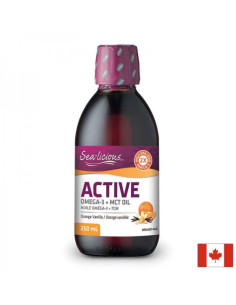 Sea-Licious Active Omega-3 with Vitamin D3 - MCT Oil Омега-3 + витамин D3 и МСТ 250 ml
