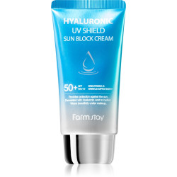 FARMSTAY HYALURONIC UV SHIELD SUN BLOCK CREAM Слънцезащитен крем с хиалуронова киселина и SPF 50+ PA +++, 70 гр.