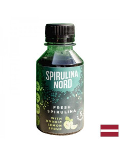 Свежа спирулина - скандинавски лимон Spirulina Nord Сироп, 120 ml, 5 дози