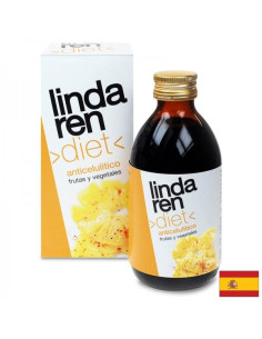 Антицелулитна билкова формула Anticelulítico con extractos vegetales y L-carnitina Lindaren 250 ml