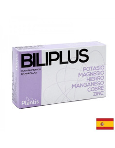 Калий, магнезий, желязо, манган, мед и цинк - силен имунитет Biliplus Oligoelementos Plantis 20 ампули за пиене