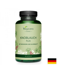 Здраво сърце Черен чесън + глог и листа от маслина 90 капсули