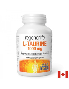 Мускулна и сърдечна функция RegenerLife Л-Таурин 1000 mg х 120 капсули