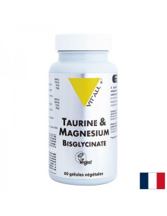 Стави, кости и мускули - L-Таурин, Магнезий (бисглицинат) + Витамин В6 и D3, 60 капсули