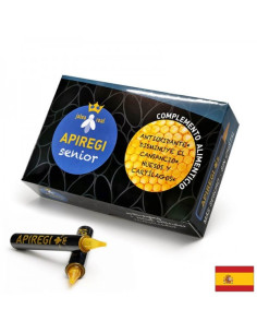 Пчелно млечице + витамини и минерали Apiregi Senior - За жизненост и сила във възрастта 55+ 20 броя ампули за пиене х 10 ml