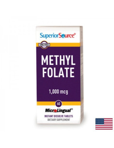 Метилфолат (метилирана фолиева киселина), 1000 mg 60 сублингвални таблетки