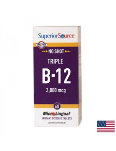 Витамин В12 3000 mcg Нервна система 60 сублингвални таблетки