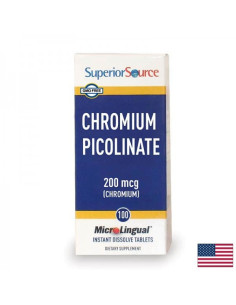 Хром (пиколинат) Баланс на кръвната захар 200 µg х 100 сублингвални таблетки