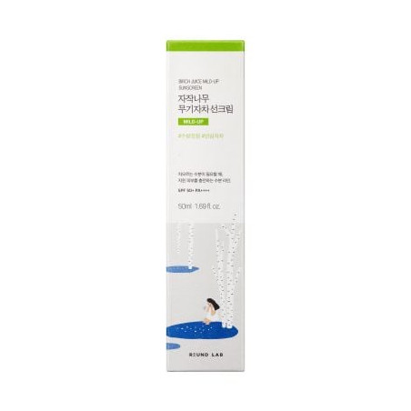 ROUND LAB BIRCH JUICE MILD-UP SUNSCREEN Овлажняващ минерален слънцезащитен крем, 50мл.