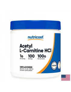 Горене на мазнини Ацетил-Л-Карнитин (Acetyl L-Carnitine) 100 g прах