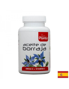 Пореч (масло) – хормонален дисбаланс, възпалена кожа и артрит Aceite de borraja Plantis 120 капсули