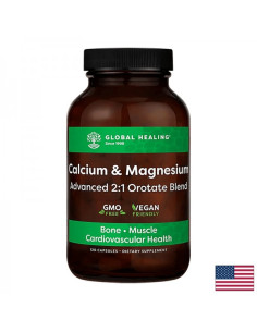 Калций и магнезий с висока абсорбция Грижа за костите, зъбите и сърцето 120 капсули