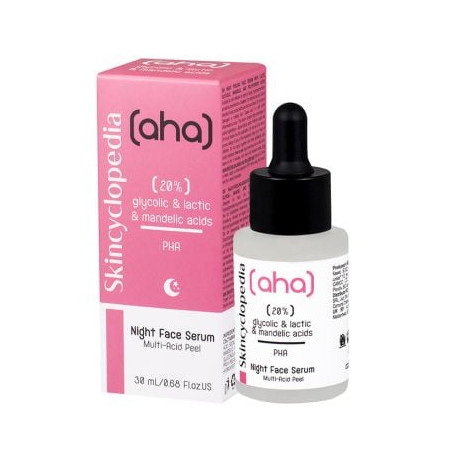 SКINCYCLOPEDIA Серум за лице нощен SКC Серум за лице нощен пилинг с 20% AHA кислини + полихидрокси киселини 30ml