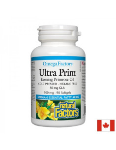 Вечерна иглика масло 50 mg GLA - Ultra Prim 500 mg , 90 софтгел капсули