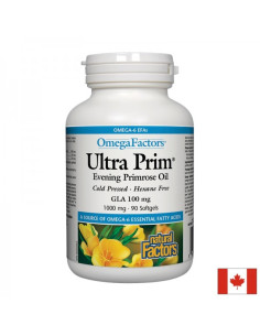 Вечерна иглика масло 100 mg GLA - Ultra Prim, 1000 mg х 90 софтгел капсули