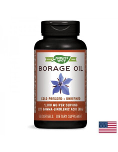 Масло от пореч Хормонален дисбаланс, възпалена кожа и артрит 1300 mg, 60 капсули