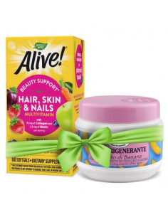 Мултивитамини за коса, кожа и нокти Алайв Alive! Hair, Skin - Nails Multivitamin 60 софтгел капсули 2