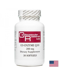 Коензим Q10 Сърдечно здраве и клетъчна енергия 200 mg, 30 софтгел капсули