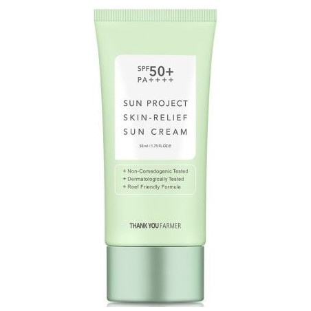 THANK YOU FARMER SUN PROJECT SKIN RELIEF Слънцезащитен крем за лице SPF 50, 50 мл