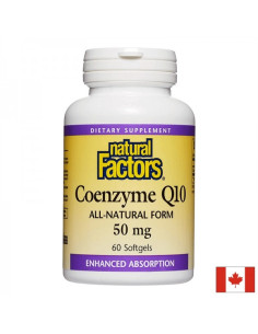Coenzyme Q10 All-Natural Form Коензим Q10 (Антиоксидант и кардиопротектор) 50 mg, 60 софтгел капсули