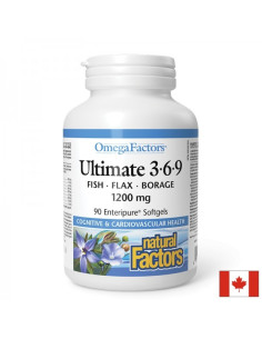 В подкрепа на имунитета, зрението и мозъчната функция Ултимат Омега 3-6-9 1200 mg х 90 софтгел капсули