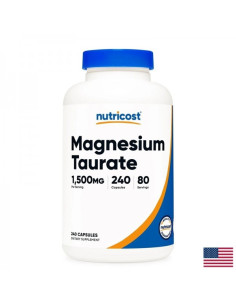 Мускулна, сърдечна и нервна система Магнезий (таурат) 500 mg x 240 капсули