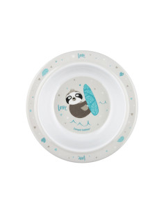 Canpol - Меламинова купа с вакуумен ринг Exotic Animals, сива, 270 мл 2