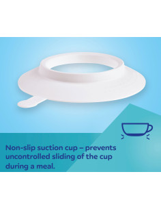 Canpol - Меламинова купа с вакуумен ринг Exotic Animals, тюркоаз, 270 мл