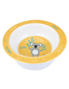 Canpol - Меламинова купа с вакуумен ринг Exotic Animals, жълта, 270 мл 2