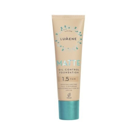 LUMENE VEGAN MATTE FAIR Фон дьо тен матиращ за мазна/комбинирана кожа 1.5, SPF 20 ,30 мл