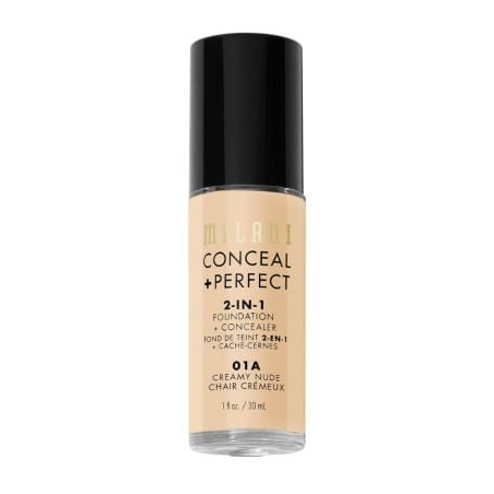MILANI CONCEAL+PERFECT Фон дьо тен, 01A CREAMY NUDE