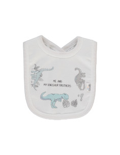 Bebetto - Бебешки лигавник Me and Dudes C1136E, момче, екрю, 3+м. 2