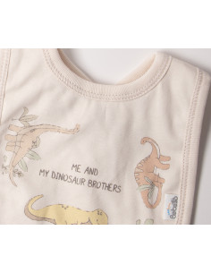 Bebetto - Бебешки лигавник Me and Dudes C1136BE, момче, бежов, 3+м.